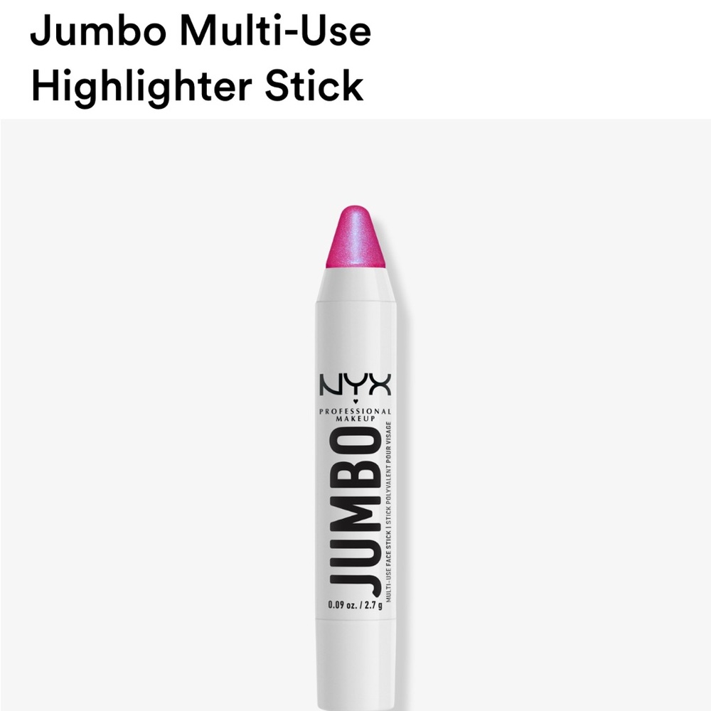 NYX Jumbo Multi-Use Highlighter Stick - Radiant Pink